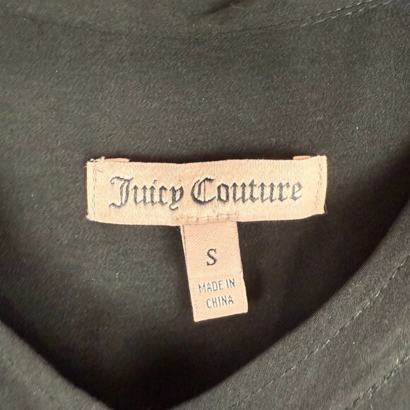 Juicy Couture Black/White Tuxedo Long Sleeve Button Up Office Blouse - Small - Picture 6 of 6